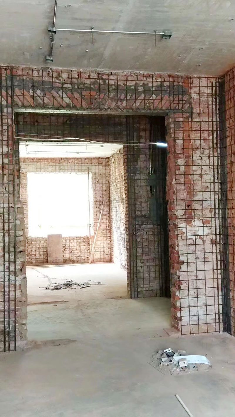 牆體新增鋼筋網片青青草在线播放工程